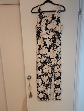 Z Supply Black & Cream Floral Maxi Dress
